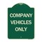 Signmission Company Vehicles Only Heavy-Gauge Aluminum Architectural Sign, 24" x 18", G-1824-24242 A-DES-G-1824-24242 - alternate 1